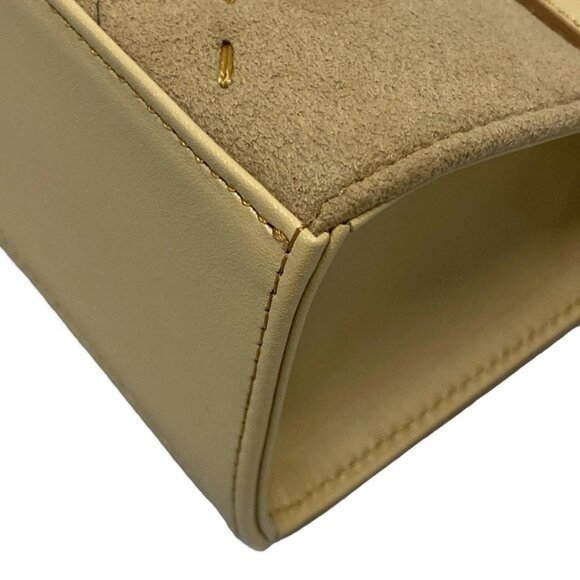 Auth Burberry Light Brown Brown Bordeaux Leather Suede Handbag - Picture 8 of 16